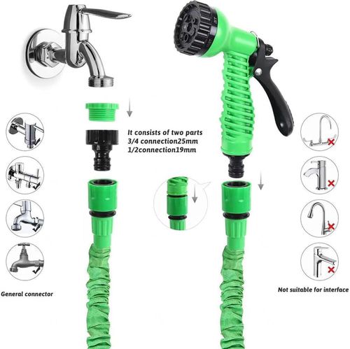 Magic Hose Pipe With 7 Spray Gun Functions