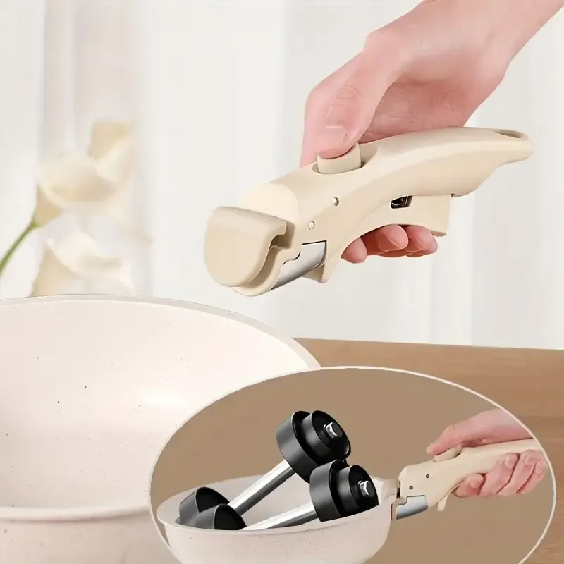 Heat-Resistant Detachable 1pc Pot Handle - Ergonomic Grip Ideal for Kitchen & Outdoor Cooking