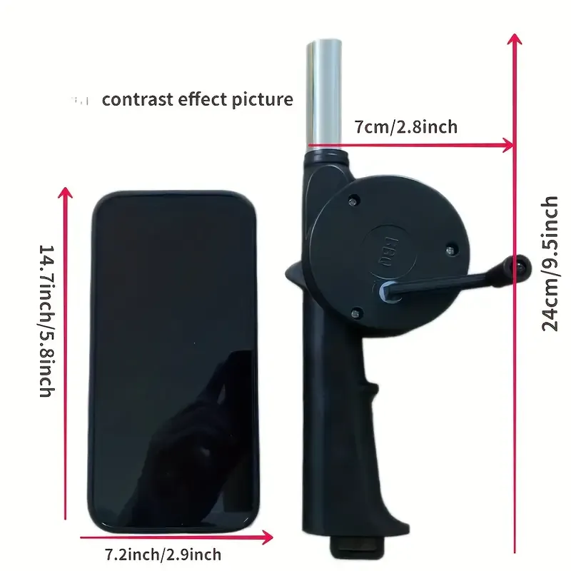 Hand-Operated Blower For BBQ