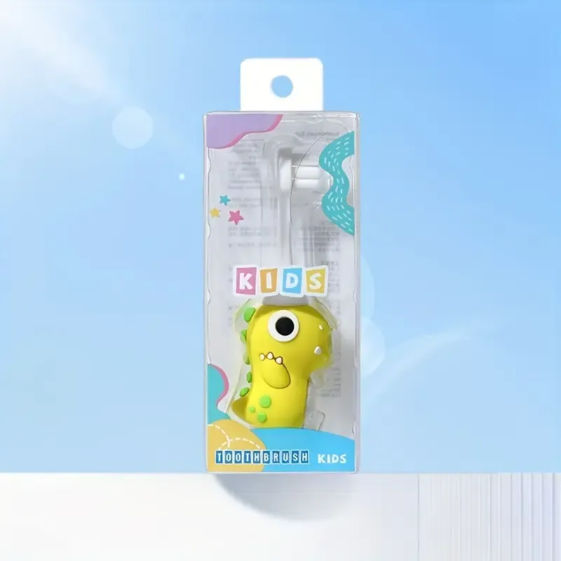 KiddieSoft Dinosaur Toothbrush - Gentle Soft Bristle, Easy to Clean, Fun Cartoon Design, Suitable for Little Ones Aged 3-6 Years, Perfect for Early Childhood Oral Care