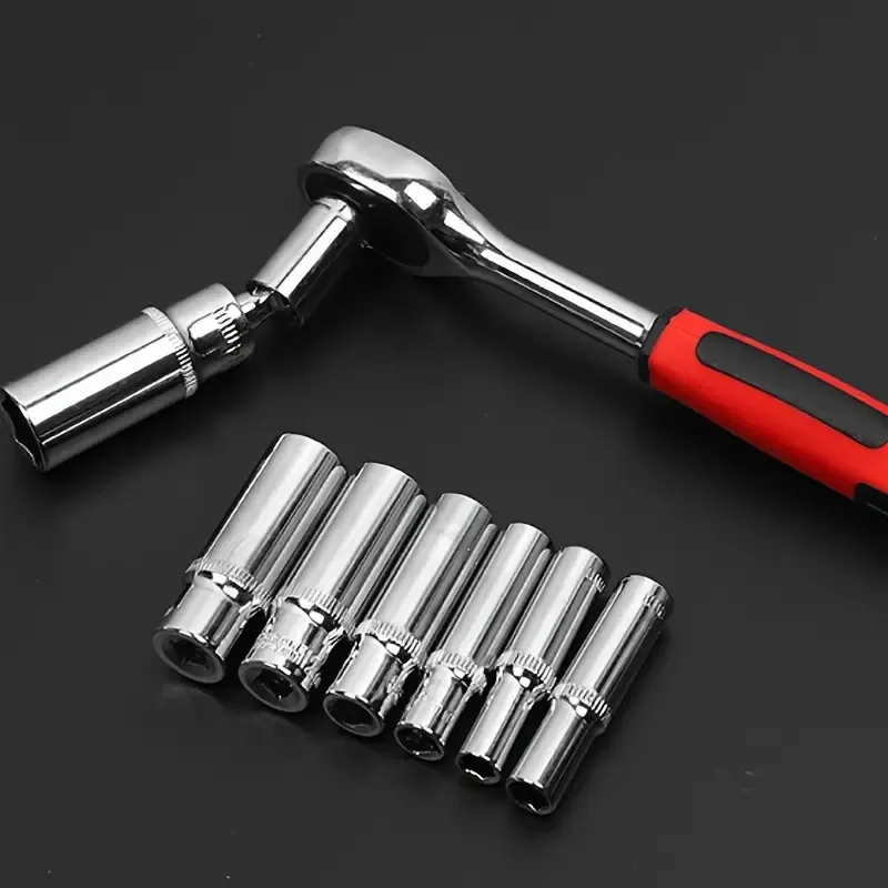 Car Repair Tools, Automotive Maintenance Repairing Tool Accessories Multi-Purpose Repair Tool Set – Ratchet Torque Wrench & Screwdrivers, Portable Auto And Bike  And motorcycle Maintenance Kit