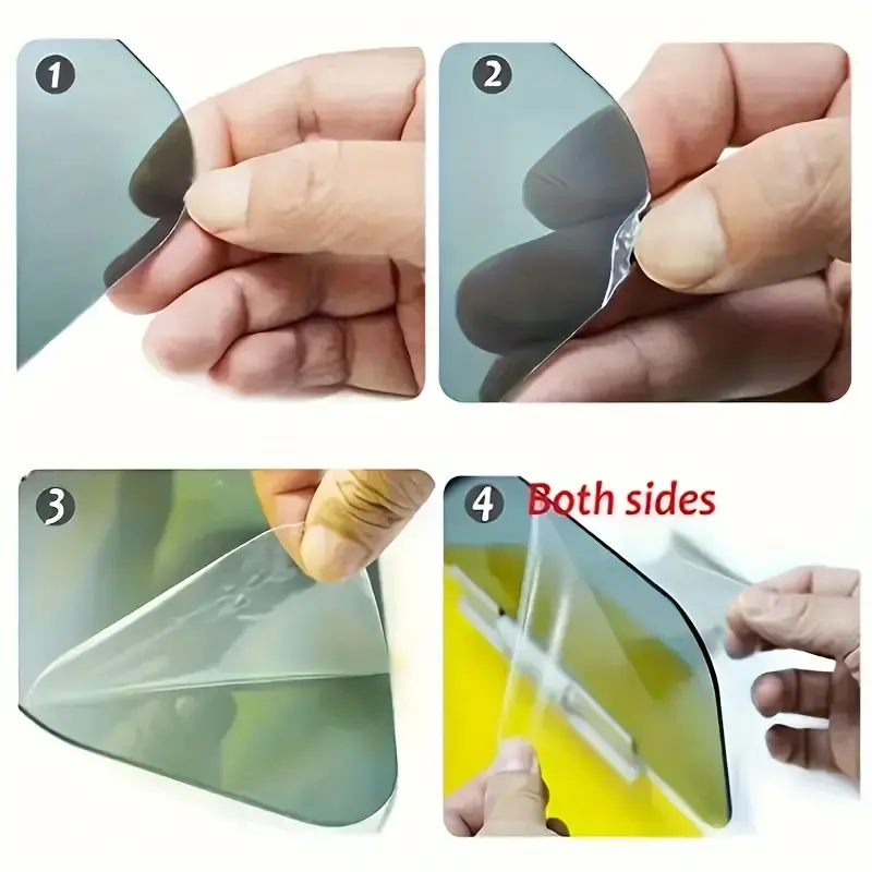 1pc Universal Polarized Car Sun Visor with Anti-Glare Extension, Snap Closure, UV Protection, and Snow Blindness Prevention