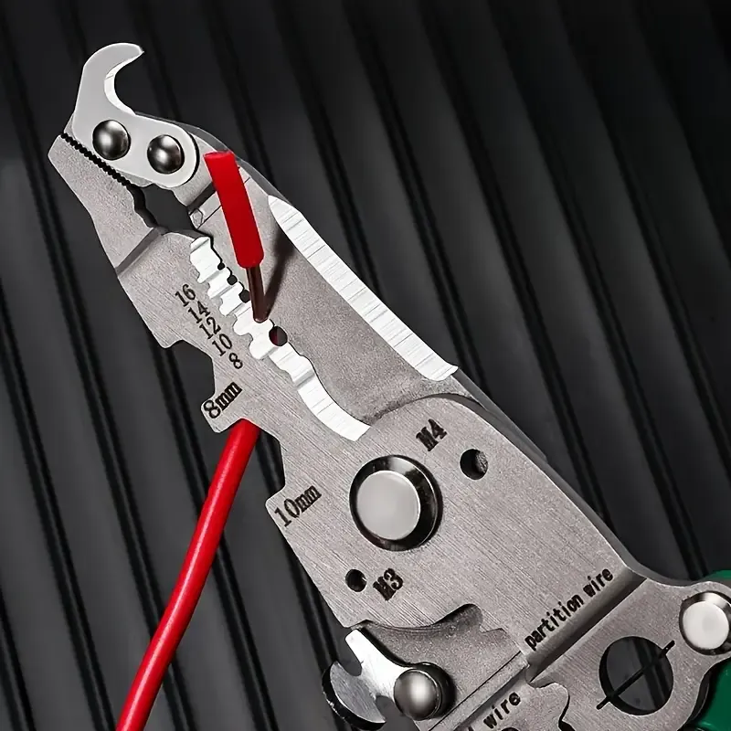 1PC18-in-1 Foldable Wire Stripper Manual Tool