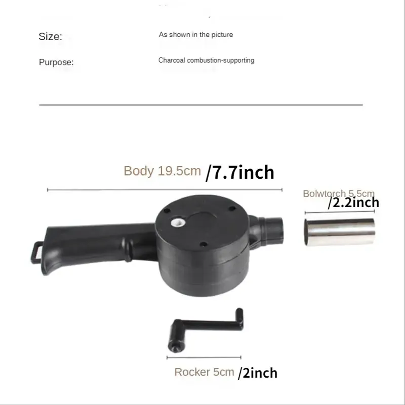 Hand-Operated Blower For BBQ