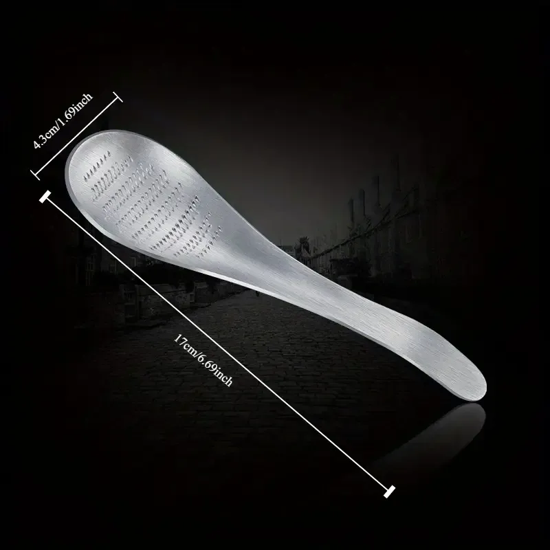 2PCS Stainless Steel Ginger Grater Spoon