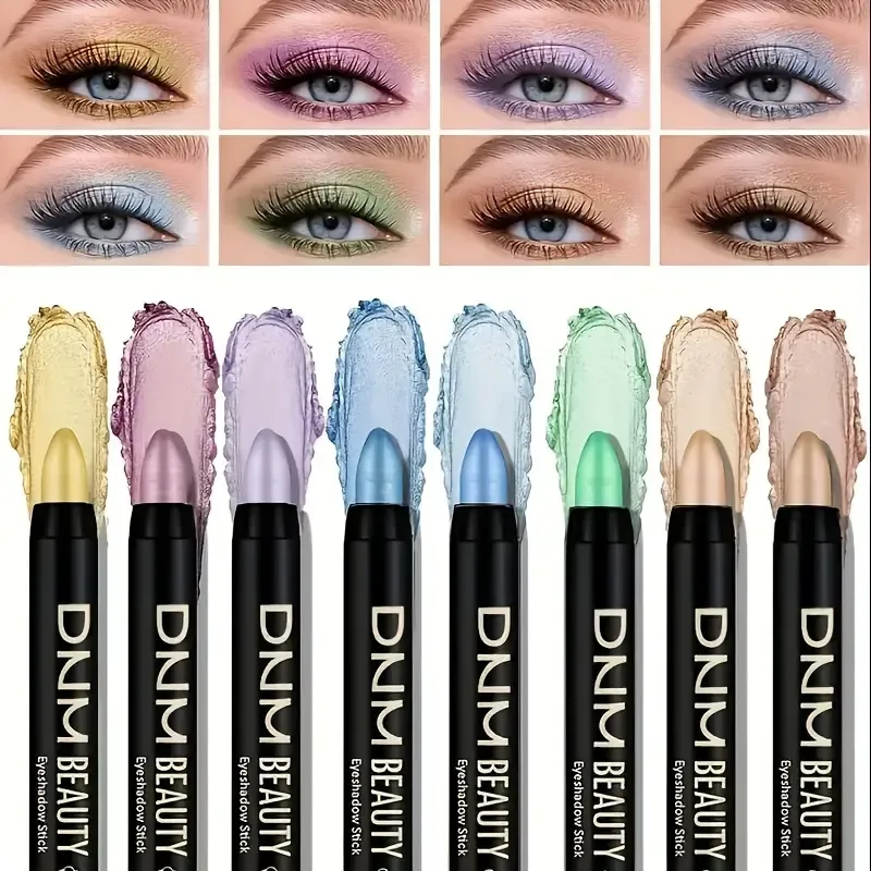 Colored Pearl Eyeshadow Stick 16pcs Colored Pearl Eyeshadow Pencil Eyeliner Highlighter Stick - Gel Pencil for Halloween Christmas