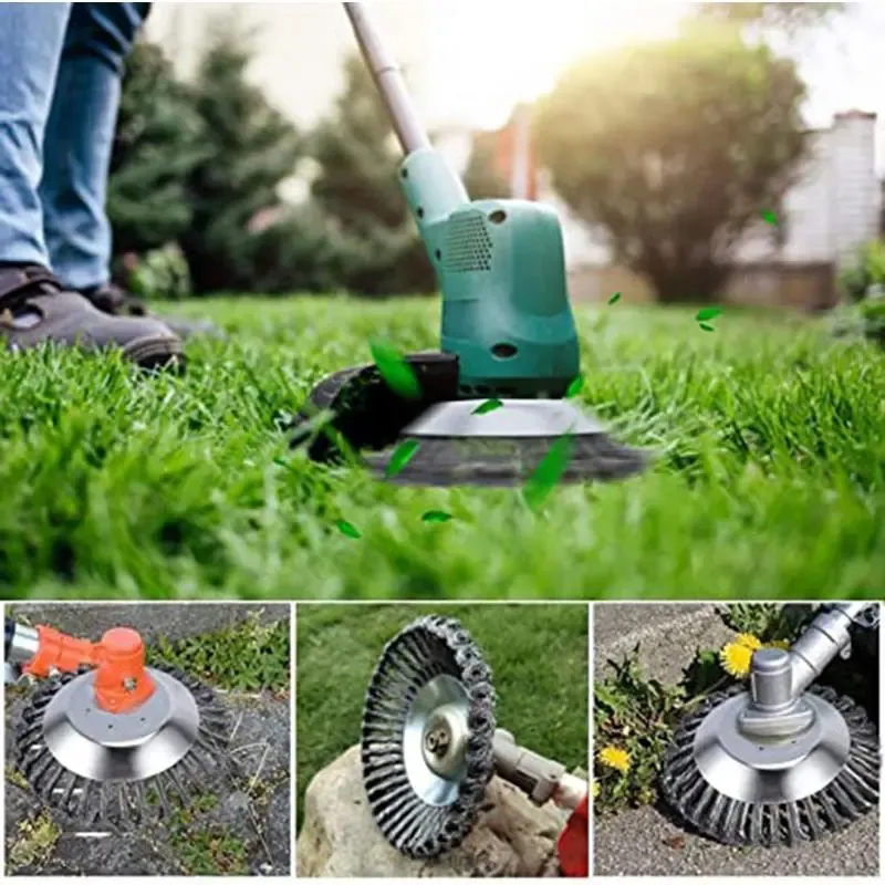 1pc Grass Trimmer Head Steel Wire Trimming Head Rusting Brush Cutter Mower Wire Weeding Head For Garden Lawn Mower