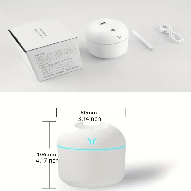 Air Humidifier Cute Aroma Diffuser with Night Light Cold Mist for Bedroom Home Car Plants Purifier Humifier Room Freshener