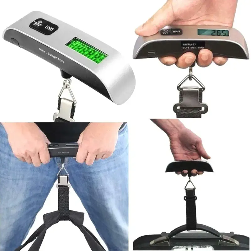 Luggage Scale, Electronic Scale, Portable Scale, Hook Scale, Parcel Scale, 110.23LB Mini Hanging Scale, Portable Spring Lifting Scale, Fishing Scale