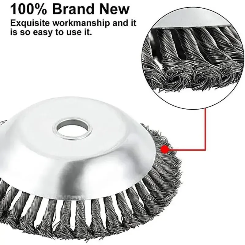 1pc Grass Trimmer Head Steel Wire Trimming Head Rusting Brush Cutter Mower Wire Weeding Head For Garden Lawn Mower
