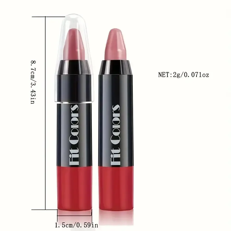 6 Pieces, Crayon Lipstick, Matte Lipstick, Easy Coloring Lip Liner, Durable Easy Coloring Moisturizing Lipstick, Girls' Must-Haves, Valentine's Day Gifts for Women