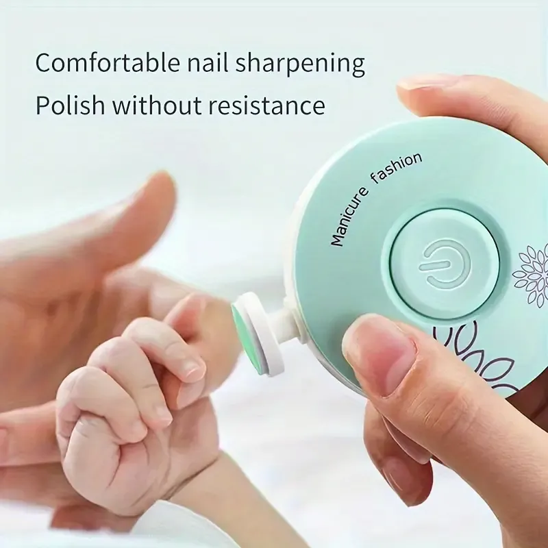 (Without battery)3pcs Electric Baby Nail Trimmer Kid Nail Polisher Tool Infant Manicure Scissors Baby Hygiene Kit Baby Nail Clipper Christmas Halloween Thanksgiving children's gifts