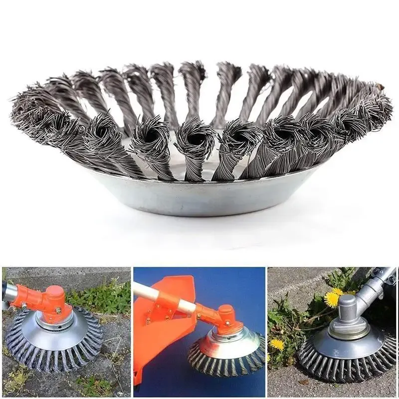 1pc Grass Trimmer Head Steel Wire Trimming Head Rusting Brush Cutter Mower Wire Weeding Head For Garden Lawn Mower