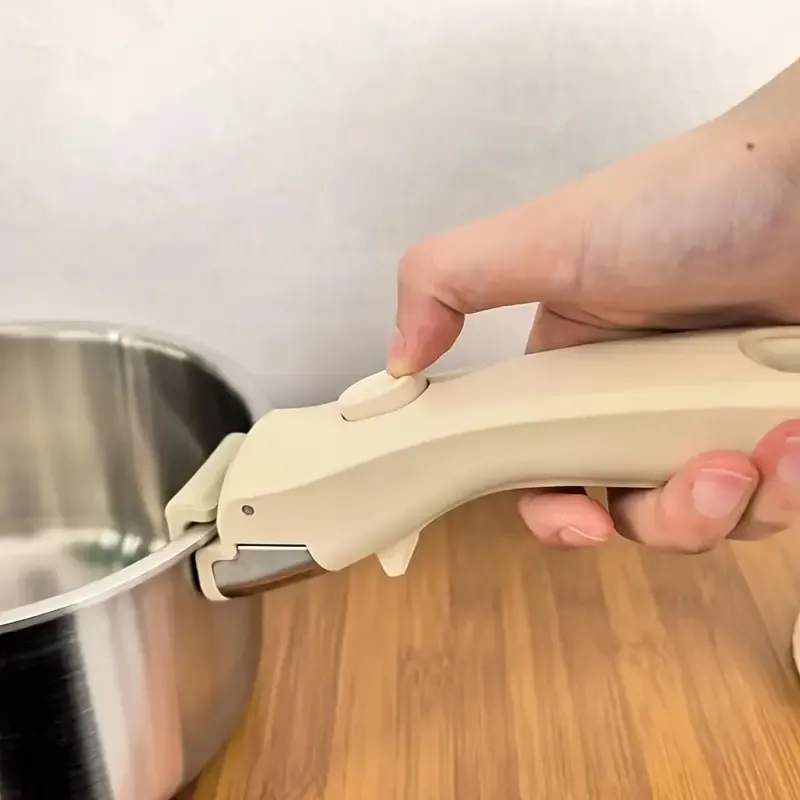 Heat-Resistant Detachable 1pc Pot Handle - Ergonomic Grip Ideal for Kitchen & Outdoor Cooking