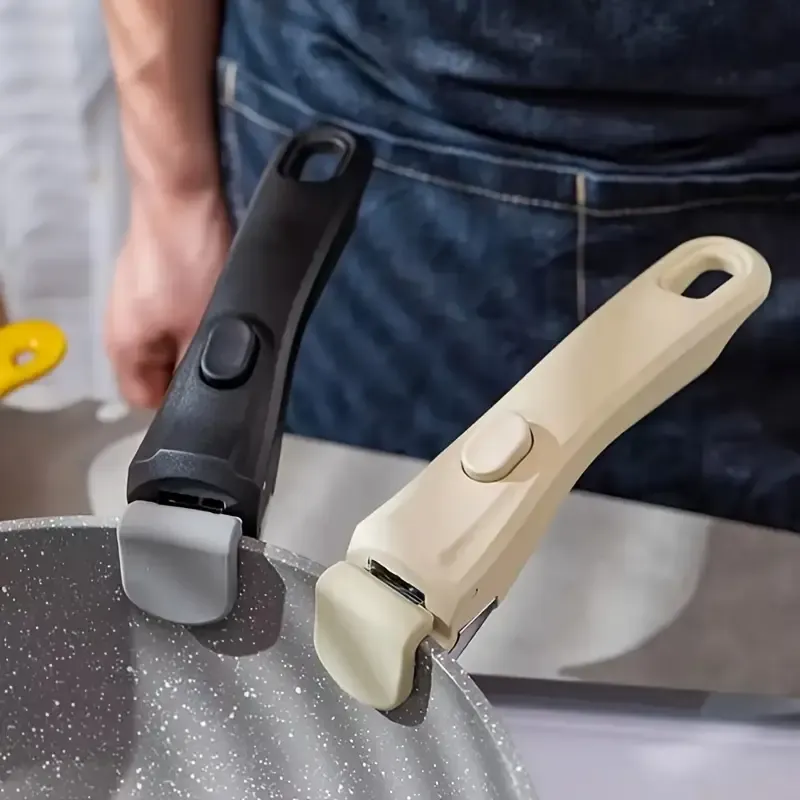 Heat-Resistant Detachable 1pc Pot Handle - Ergonomic Grip Ideal for Kitchen & Outdoor Cooking