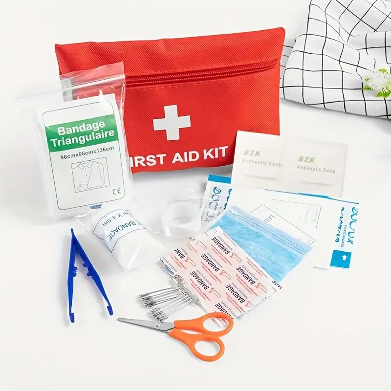 27pcs(173pcs )Multi-purpose Small Large First Aid Kit: Portable Bag For Outdoor Hunting, Hiking, Camping And More - Including Emergency Supplies! Included Accessories