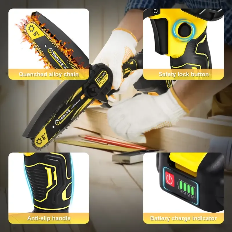 Mini Chainsaw Cordless