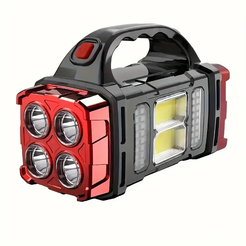 Multifunctional LED Solar Camping Lantern, Bright Portable Rechargeable Flashlight For Outdoor Hiking Camping When Power Outage