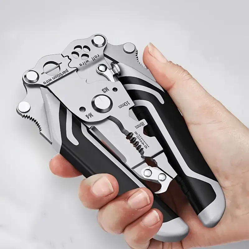 1PC18-in-1 Foldable Wire Stripper Manual Tool