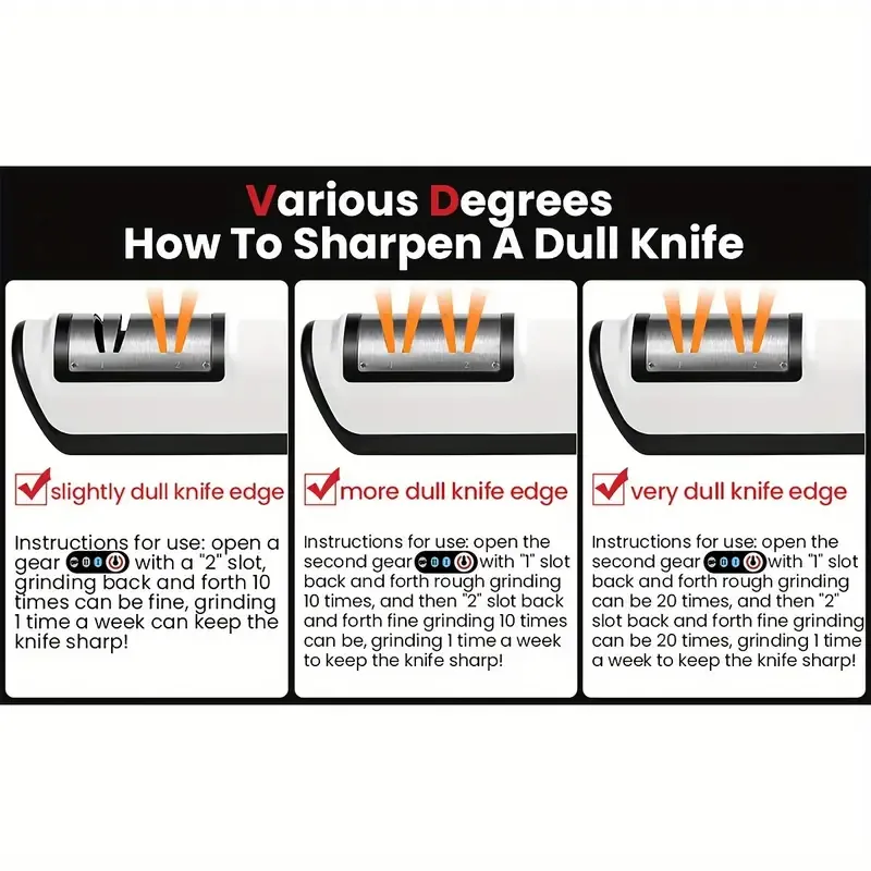Rechargeable Electric Knife Sharpener