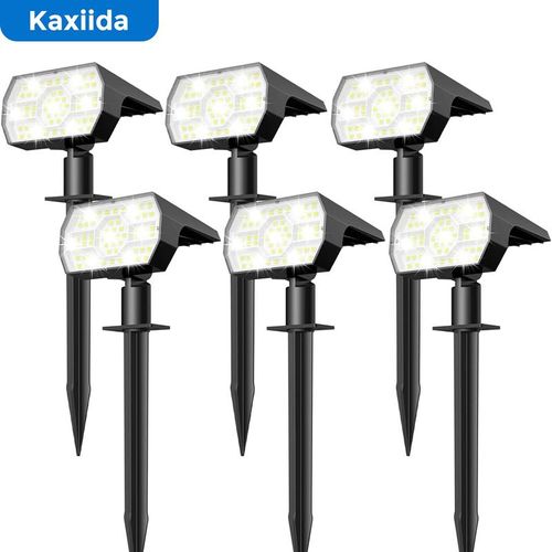 Kaxiida Solar Lights Outdoor Waterproof IP68, 56 LED 3 Lighting Modes Solar Powered Spot Light for Garden