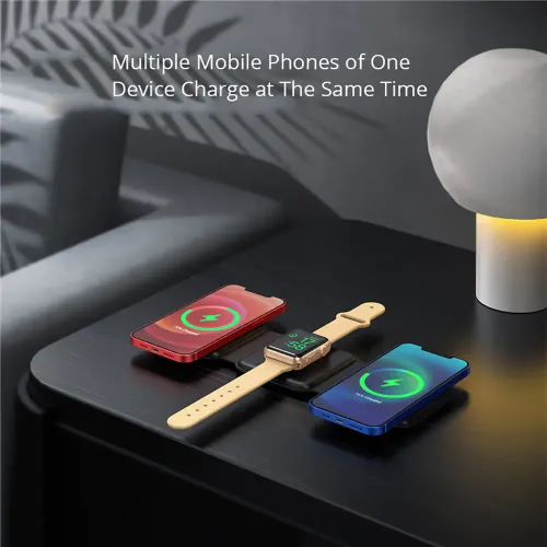Wireless Charger Fast Charging Magnetic Suction 3-in-1 Universal