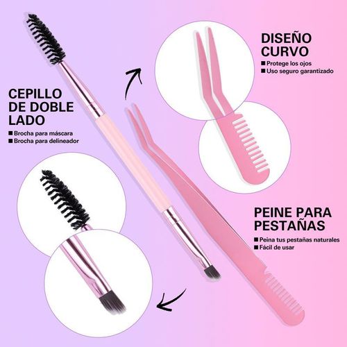 Sefiora 30D+40D+50D Kit de Clusters de Pestañas Waterproof 300Pcs con Adhesivo Duradero y Removedor para Principiant