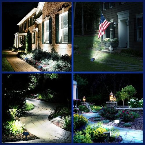 Kaxiida Solar Lights Outdoor Waterproof IP68, 56 LED 3 Lighting Modes Solar Powered Spot Light for Garden