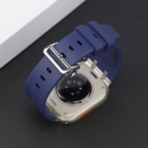 NEW AP Thick Silicone Band With Titanium Adapter For Apple Watch