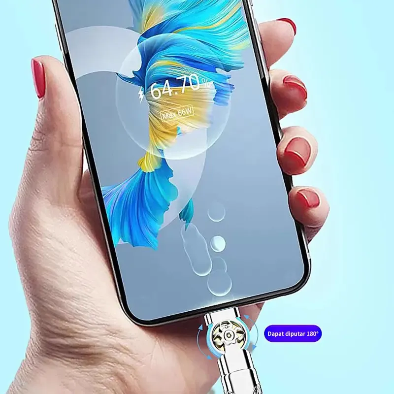 2-in-1 USB-C Charging Cable, Dual Type-C PD Fast Charge Compatible with iPhone 15 & More