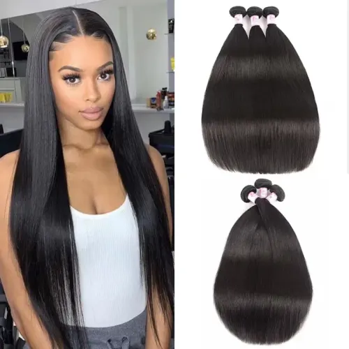 UNice Body Wave Human Hair Bundles Brazilian Virgin Hair Weave Extensions Sew in Bundles Straight Water Wave backtoschool Kinky Straight back