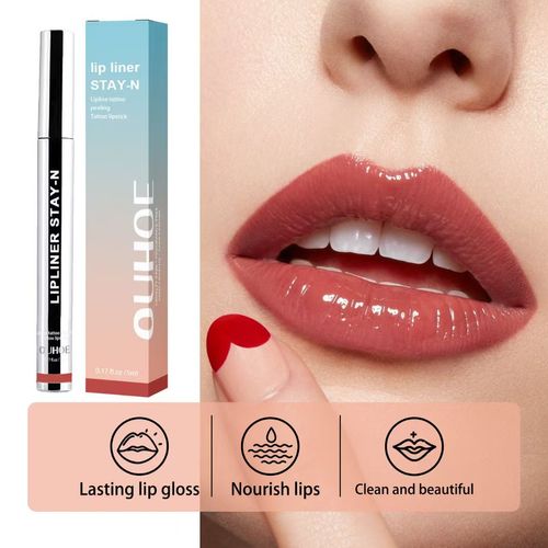 Long-Lasting Lip Liner Pencil - Peel-Off Lip Tint Pencil - All-Day & Night Wear Lip Liner Pencil