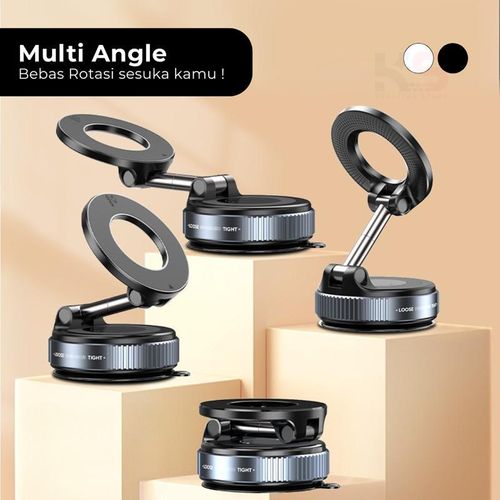 Phone Holder Vacuum Suction Bracket Magnetic High Adsorption Dudukan Stand Handphone Tempel Dinding Mej