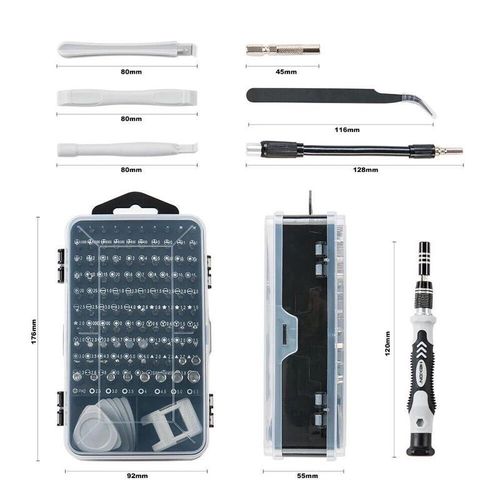 115-in-1 Multi-Function Screwdriver Set Mobile Phone, Laptop, and Home Appliance Repair Tool