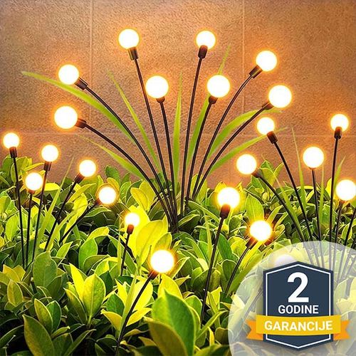 Solar Firefly Lights Outdoor Waterproof LED Garden Lawn Lights Atmospheric Decorative Ground Plug Lights