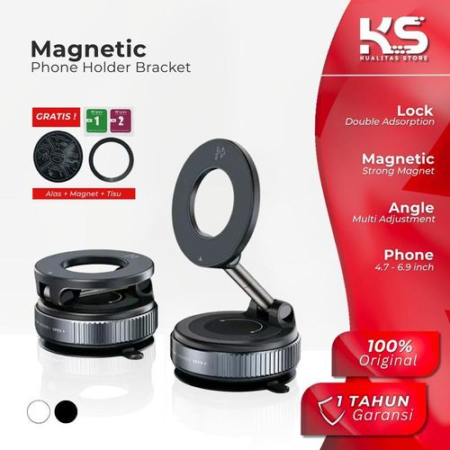 Phone Holder Vacuum Suction Bracket Magnetic High Adsorption Dudukan Stand Handphone Tempel Dinding Mej