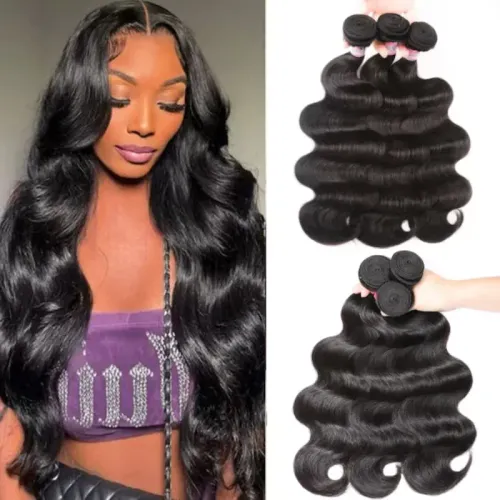 UNice Body Wave Human Hair Bundles Brazilian Virgin Hair Weave Extensions Sew in Bundles Straight Water Wave backtoschool Kinky Straight back