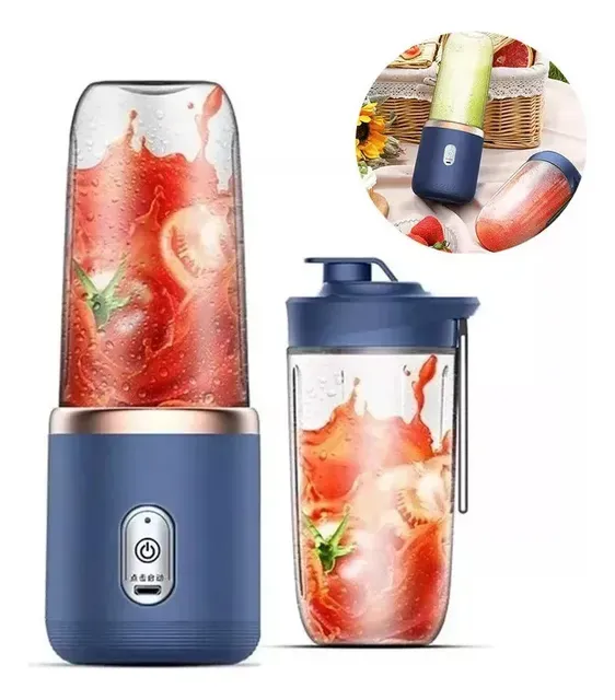 Garrafa Squeeze Elétrica Mixer Liquidificador Recarregável
