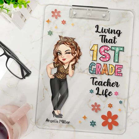Personalized Teacher Life Clipboard – Fun and Customizable Teacher Gift with Name