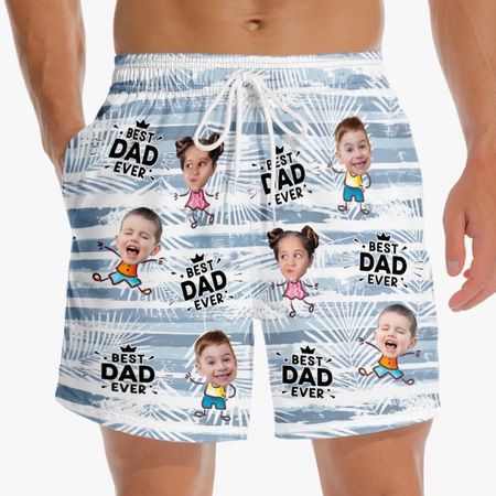 Personalized Beach Shorts – Custom Kids Faces