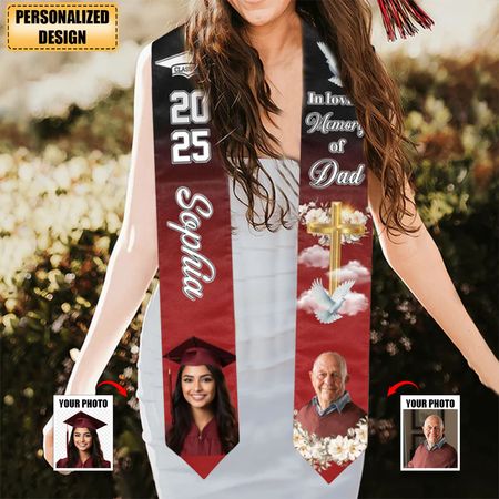 In Loving Memory Custom Graduation Stole
