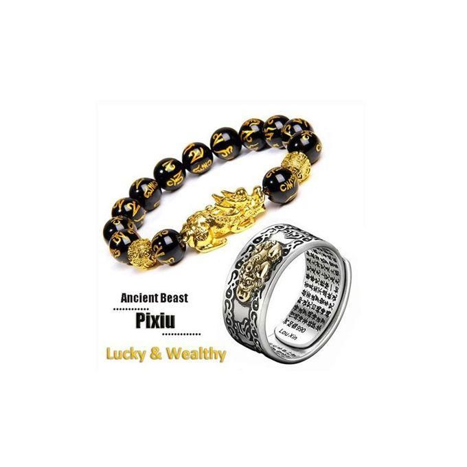 Pixiu Bracelet + Thumb Ring