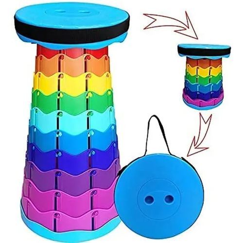 foldable camping stool adjustable, telescopic foldable stool