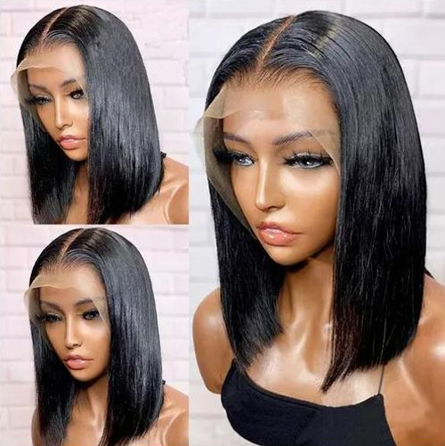 Natural-Looking Black Short Hair Wig - Ultra-Comfortable & Versatile for All Occasions, 0.1 kg
