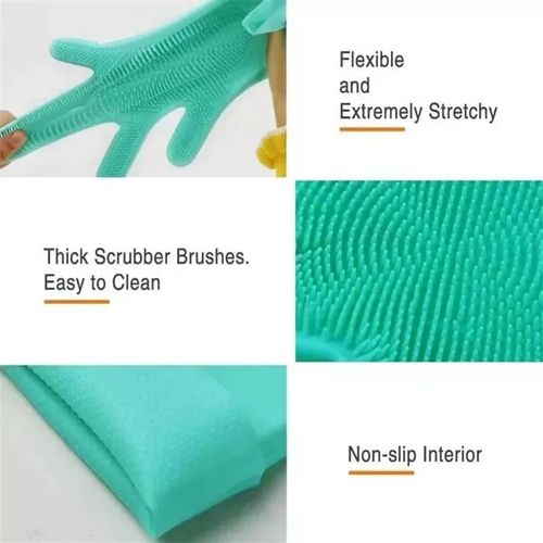 Pet bathing glove dog and cat bathing scrub & massage brush