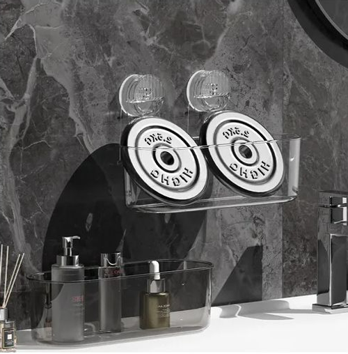 Bathroom Suction Shelf – No Drilling Needed, Tidy Up Your Space!