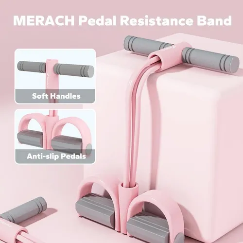Multifunction Pedal Resistance Band, Elastic Pull Rope Fitness, Full-Body Workout at Home Gym, Exercise Sit-up, Yoga, Abdominal Training