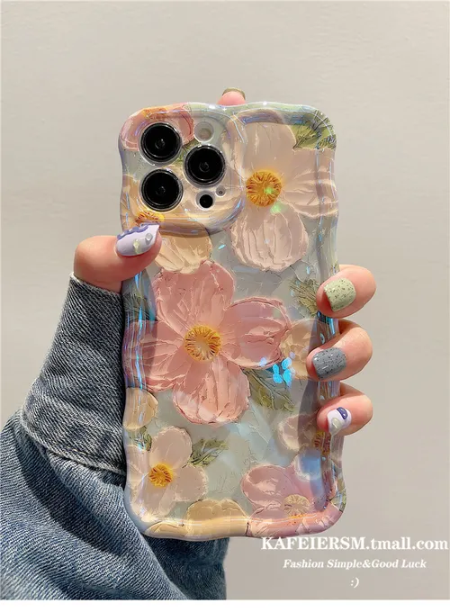 iPhone 16 Colorful Retro Oil Painting Print, Purely Designed Silicone Phone Case with Camera Protection(iPhone 16)