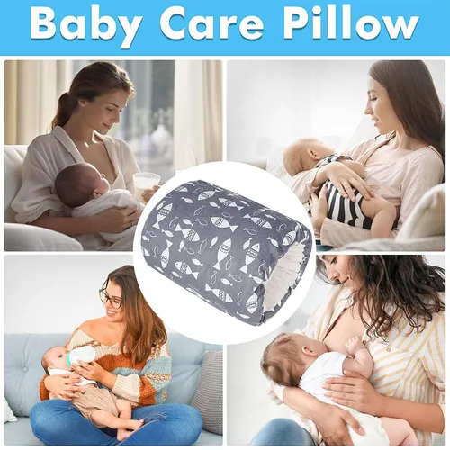 Baby Feeding Arm Pillow,Soft Cotton Bottle Nursing Arm Pillows for Newborn,Portable and Washable