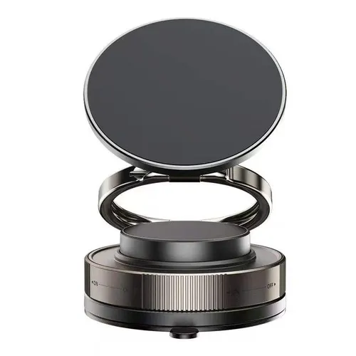 Bestselling Vacuum Magnetic Phone Holder - Suitable for Home, Work, Travel and Other Scenarios, Foldable & Portable, 360° Rotatable, Made of Zinc Alloy and ABS